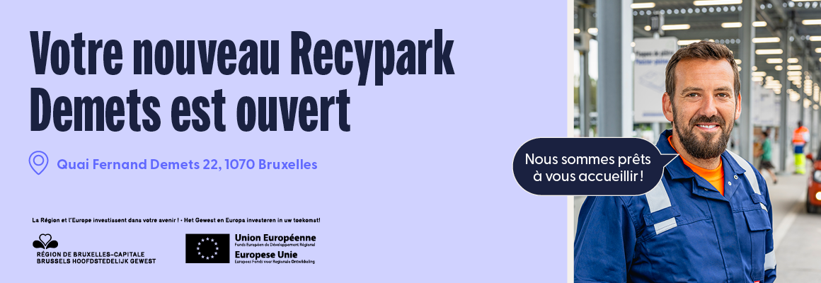 Bannière ouvertue Recypark Demets