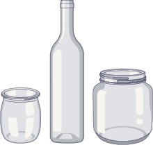 Illustration verre alimentaire